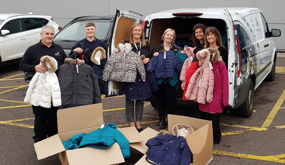 Hydro Group donates coats for kids to AberNecessities charity