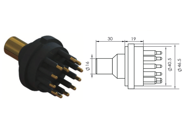 bulkhead subsea connector