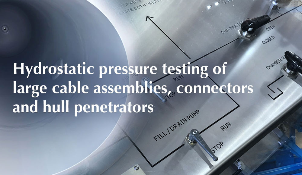 hydrostatic pressure testing vessel