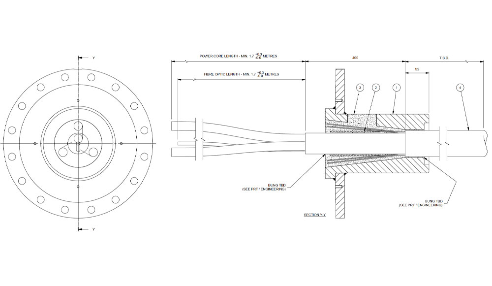 drawing of termination