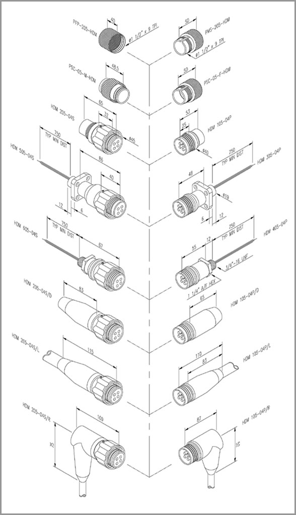 penetrator engineering drawing